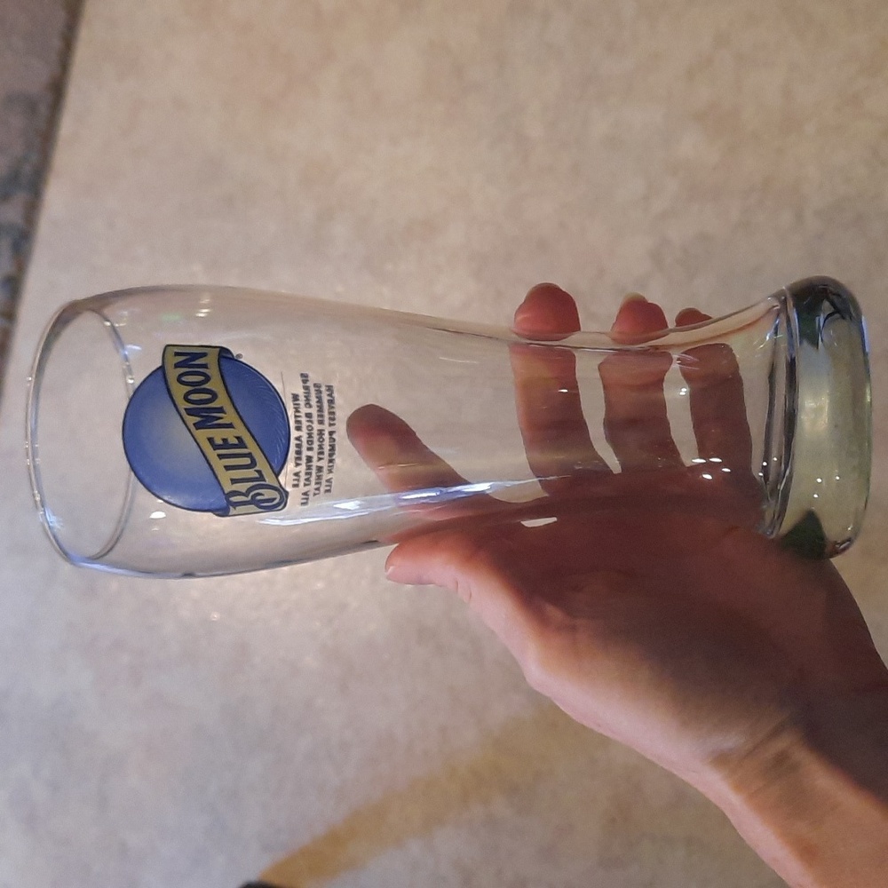 Pre-owned Blue Moon Beer Glass